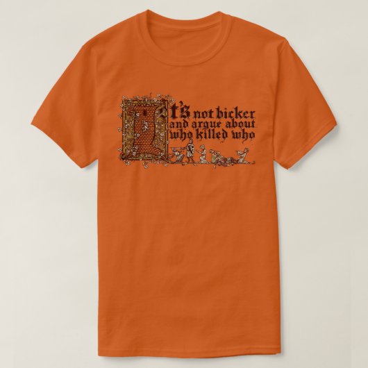moeras kasteel bruiloft t-shirt (Design voorkant)