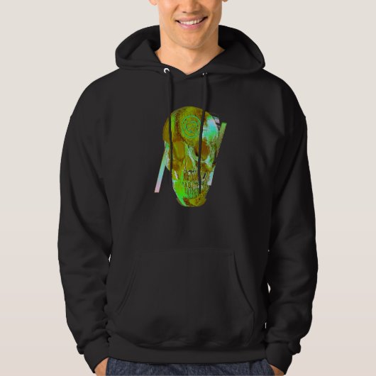 Moeras Schedel Grunge Hoodie (Voorkant)