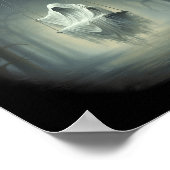  moeras spook op de schommel in bos Hallowe Poster (Hoek)