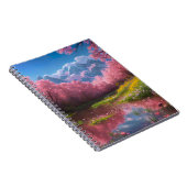 Moeras versierd met bloeiende kersenbomen notitieboek (Rechterzijde)