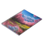 Moeras versierd met bloeiende kersenbomen notitieboek (Linkerzijde)