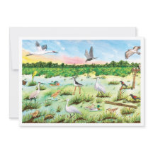 Moeras Wetland Plat Wenskaart