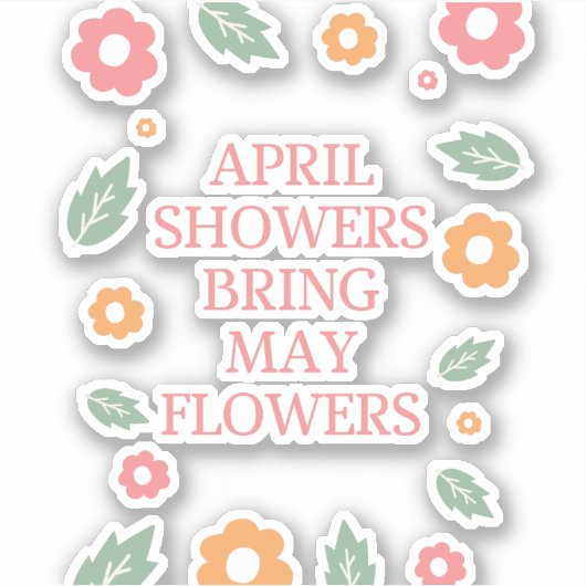 moerasbloemen sticker (Voorkant)