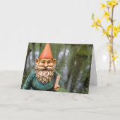 Moerasgnoom, blanco Wenskaarten Kaart (Gele Bloem)