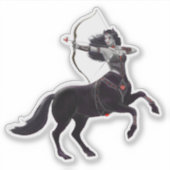 Moerasheks Centaur Ork Donkere Fantasy Krijger Sticker (Voorkant)