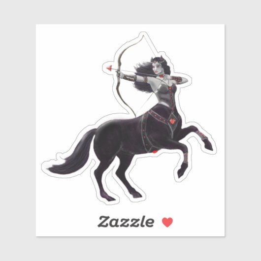 Moerasheks Centaur Ork Donkere Fantasy Krijger Sticker (Vel)