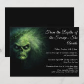 Moerasheks Halloween-feest Uitnodiging (Voorkant / Achterkant)