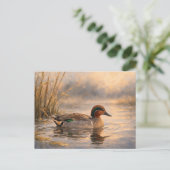 Moerasland Eend | Kust Natuur Kunst | Postkaart (Staand voorkant)