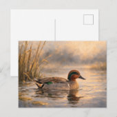 Moerasland Eend | Kust Natuur Kunst | Postkaart (Voorkant / Achterkant)