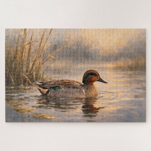 Moerasland Eend | Kust Natuur Kunst | Puzzel (Horizontaal)