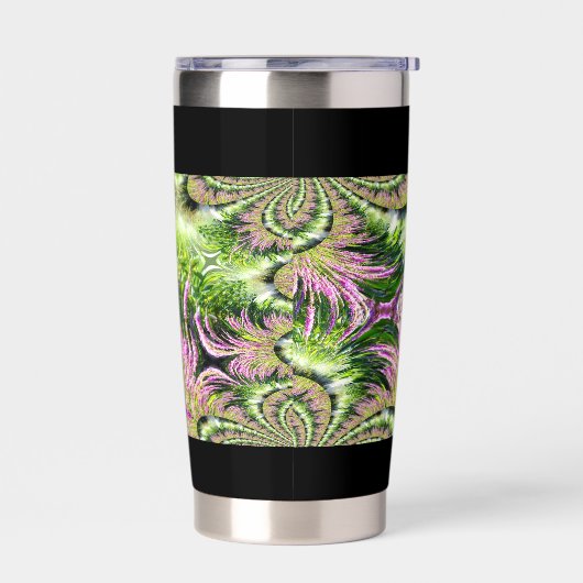 Moeraslandschap Fractal Geïsoleerde Drinkbeker (Links)