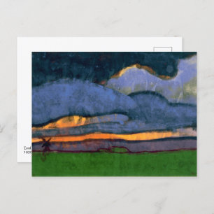 Moeraslandschap met een molen   Emil Nolde   Briefkaart