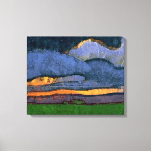Moeraslandschap met een molen | Emil Nolde | Canvas Afdruk (Voorkant)