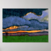 Moeraslandschap met een molen | Emil Nolde | Poster (Voorkant)