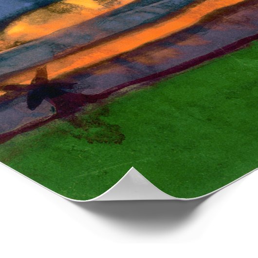 Moeraslandschap met een molen | Emil Nolde | Poster (Hoek)