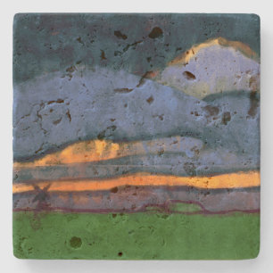 Moeraslandschap met een molen   Emil Nolde   Stenen Onderzetter