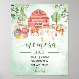Moeraslangbord voor landbouwhuisdieren, baby showe poster