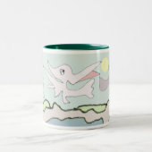 moerasmens tweekleurige koffiemok (Center)