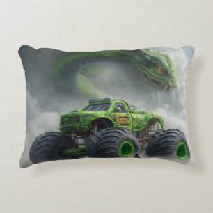 Moerasmonster: Giftige Schedel Monstertruck Accent Kussen