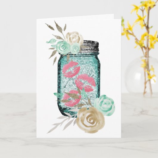 Moeraspotbloemen en vlinderkussen schattig kaart (Gele Bloem)