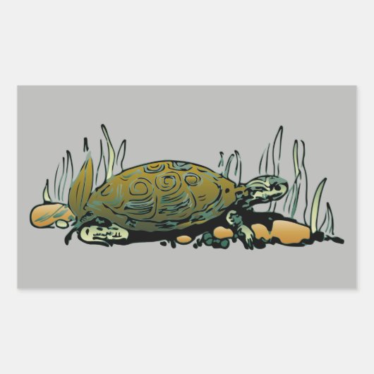 moerasschildpad stickers (Voorkant)