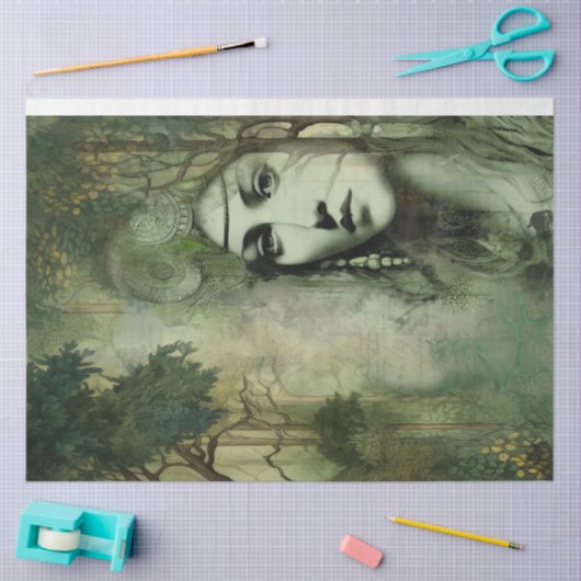 moerasschoonheid tissuepapier (Craft)