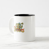 moerasschrander tweekleurige koffiemok (Voorkant links)