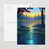 Moerassig bos in betoverende wildernis briefkaart (Voorkant / Achterkant)