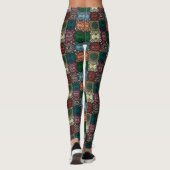 moerasuil met polychrome doezels leggings (Achterkant)