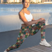moerasuil met polychrome doezels leggings