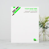 moerasvogels briefhoofd sjabloon (Staand voorkant)