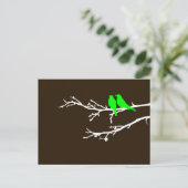 moerasvogels briefkaart (Staand voorkant)