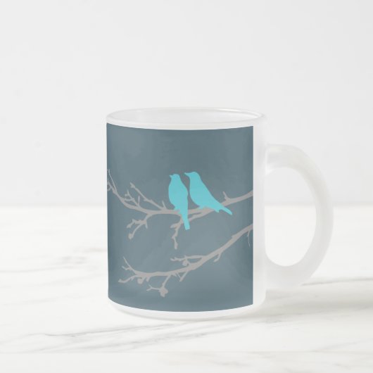 moerasvogels matglas koffiemok (Rechts)