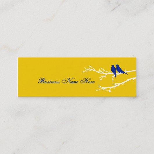 moerasvogels mini visitekaartje (Voorkant)