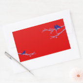 moerasvogels rechthoekige sticker (Envelop)