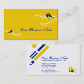 moerasvogels visitekaartje (Voorkant / Achterkant)