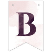 Moerbei en Ivoren Droom Bruidsdouche Vlaggetjes (Derde vlag)