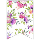 Moerbei en Ivory Bruidsfeestje Vlaggetjes (Tweede vlag)