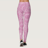 Moerbei Mandala Geometrisch Patroon Leggings (Achterkant)