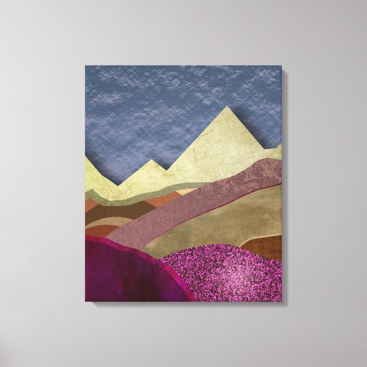 Moerbeibergen Canvas Afdruk (Voorkant)