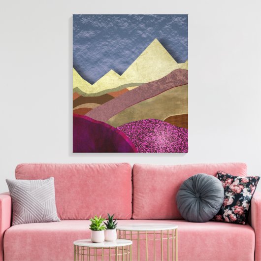 Moerbeibergen Canvas Afdruk (Insitu (Woonkamer))