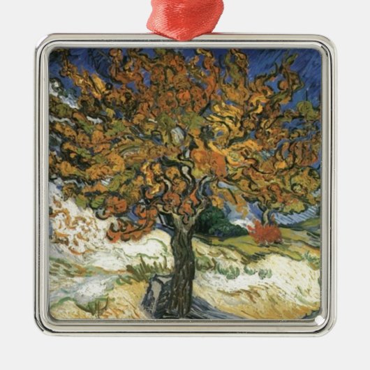 Moerbeiboom van Van Gogh Metalen Ornament (Voorkant)