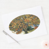 Moerbeiboom van Van Gogh Ovale Sticker (Envelop)