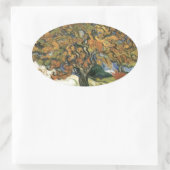 Moerbeiboom van Van Gogh Ovale Sticker (Tas)