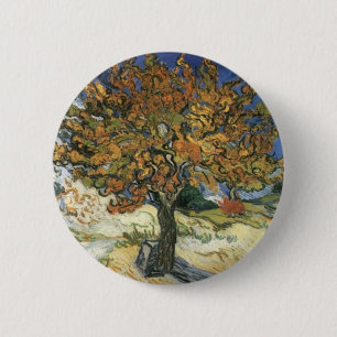 Moerbeiboom van Van Gogh Ronde Button 5,7 Cm