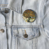 Moerbeiboom van Van Gogh Ronde Button 5,7 Cm (In situ)