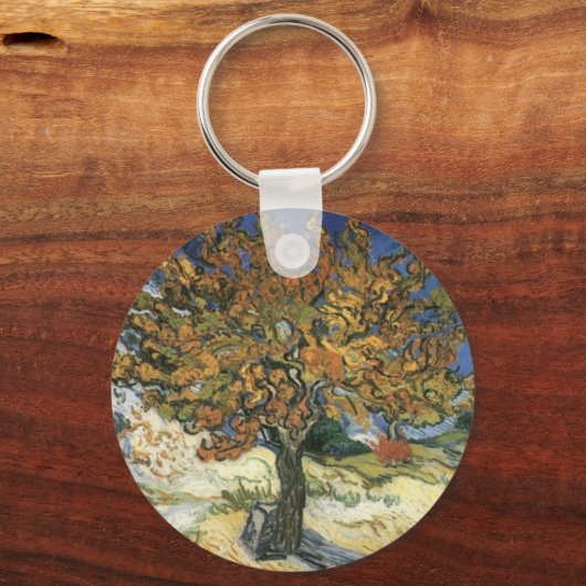 Moerbeiboom van Van Gogh Sleutelhanger (Voorkant)