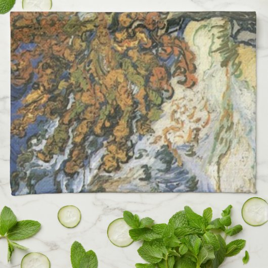 Moerbeiboom van Van Gogh Theedoek (Gevouwen)