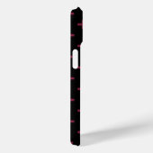 Moerbeipolka kruisen op zwart Case-Mate iPhone case (Achterkant / Rechts)