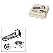 Moeren en bout rubberstempel (Gestempeld)